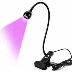 Mini Lanterna LED UV Para Unhas Em Gel Com Clipe Flexível USB Profissional Potente Secagem Rápida