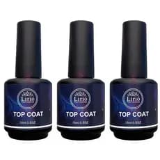 top coat em gel extra brilho selante 15ml lírio - H&N BAZAR -