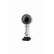 Mini Ventilador Portátil Mão/Mesa Recarregável USB com Adesivo e Suporte