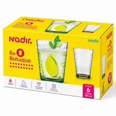 CONJUNTO DE COPOS BATUQUE C/6 PEÇAS NADIR