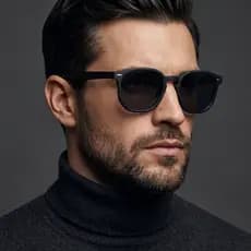 Óculos de Sol Masculino Quadrado em Acetato com Proteção UV400 Esportivo Hype Retro Vintage