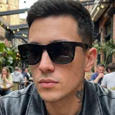 Óculos de Sol Masculino Quadrado Ilook Design Clássico Preto Proteção UV400