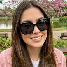 Óculos de Sol Feminino Gatinho Geométrico Ilook Moda Urbana Armação Leve Hastes Reforçadas Proteção Total UVA UVB