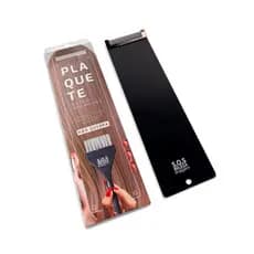 Plaquete Dentada Para  Mechas e Luzes 11x40cm Preta Não Quebra Reds