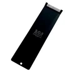 Plaquete Dentada de Acrílico Mechas e Luzes 11x40cm - FUMÊ