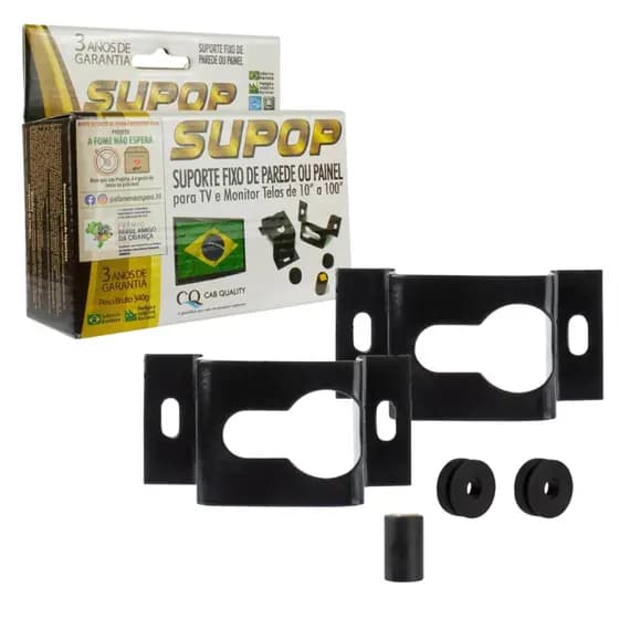 Suporte fixo para Tv de 10” a 100” polegadas para parede ou painel para Smart TV 4K Ultra HD Samsung Série 7 LED 50 pole