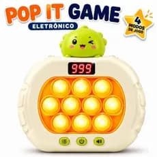 Pop It Game Infantil Eletrônico Sensorial Educativo Brinquedo Interativo Luzes e Sons Jogo de Reflexo Coordenação Motora