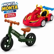 Kit Monta Monta Infantil Carrinho e Bicicleta DIY Brinquedo Educativo Para Montar