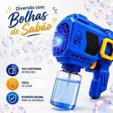 Pistola de Bolhas de Sabão Infantil  Brinquedo Criança