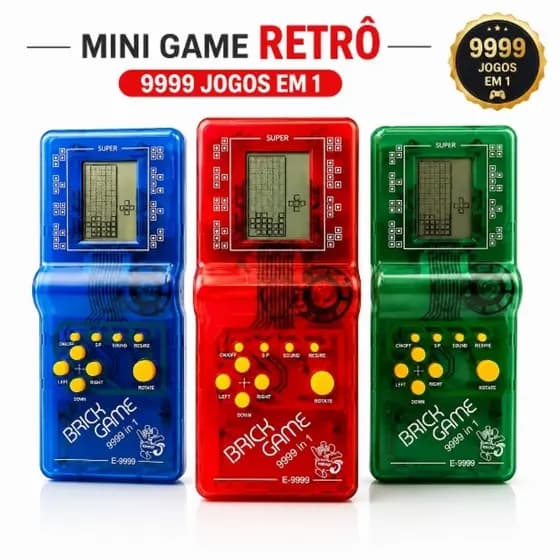 Surper Mini Gamar Vídeo Game Portátil 9999 Jogos em 1 - Mini Game Retrô