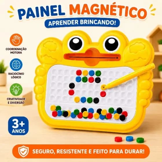 Lousa Mágica Caneta Magnética Infantil Educativo