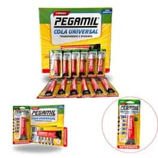 Cola Universal Pegamil - Kit Com 12 Unidades