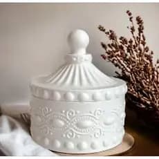Kit 10/20/30 potes de gesso ideal para velas/ porta jóias/ para lembrancinhas de aniversário/ casamento/  nascimento...