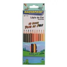 Lápis de Cor de Pele Masterprint com 10 cores