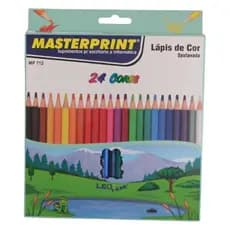 Lápis de Cor Masterprint com 24 cores