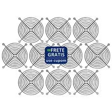 Kit 10 Grade Tela Proteção Cooler Ventoinha 120x120 Mm Aço