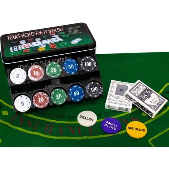 200 Fichas Kit Poker Profissional Completo Texas Holdem Completo Jogo Com Baralho Promoção