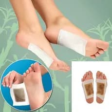 Kit Adesivo Relaxante Para Pés Reduz Inchaço e Remove Impurezas