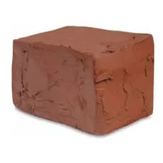 Argila Modelagem E Ceramica Escolar Artesanato Vermelha 900g