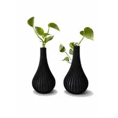 Vaso Decorativo Moderno 3D Minimalista | Vaso Elegante para Sala, Mesa ou Escritório | Decoração Sofisticada Impressa em
