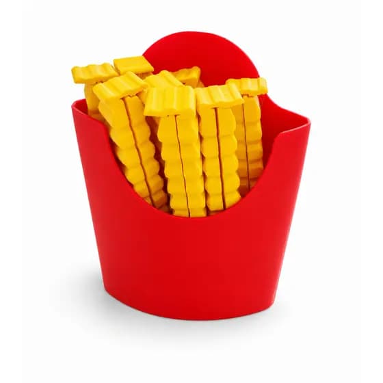 🍟 Kit Porta Grampos Batata Frita + 6 Grampos Vedadores Reutilizáveis