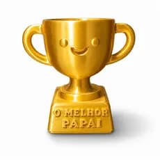 Troféu O MELHOR PAPAI Personalizado | Presente Criativo Dia dos Pais | Decoração Impressa em 3D | 10cm