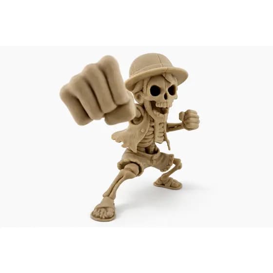Luffy Gear 5 Esqueleto – Miniatura One Piece 10cm | Decoração Geek Impressão 3D