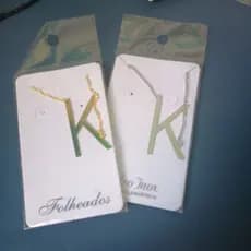Colar Letra Lisa Folheado Inicial Cravejada cordão veneziana Semi Joia Banhada Folheado a Ouro 18K e Prata 925 4cm