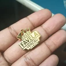 Pingente Favela Venceu Banhado a Ouro