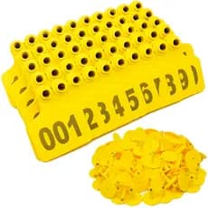 50 Brincos Grandes de 7,6x6cm Para Animais - Gado - Bovinos