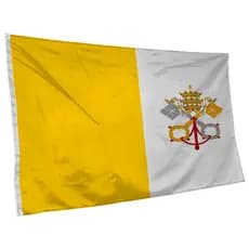 Bandeira do Vaticano 145cm x 90cm da Marca Suarez Bandeiras - Cores Nítidas Com ilhós