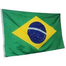 Bandeira do Brasil Grande 1,5mt por 90cm Dupla Face para Mastro e Parede com Cores Fortes e Nítidas