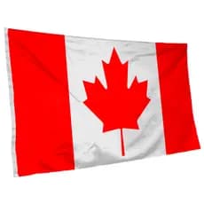 Bandeira do Canadá 145cm x 90cm da Marca Suarez Bandeiras - Cores Nítidas Com ilhós