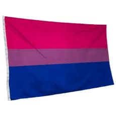 Bandeira Bissexual - Orgulho Bi 145cm x 90cm da Marca Suarez Bandeiras - Cores Nítidas Com ilhós