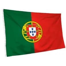 Bandeira de Portugal 145cm x 90cm da Marca Suarez Bandeiras - Cores Nítidas Com ilhós