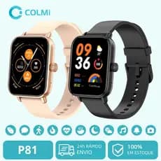 Smartwatch Colmi P81 Original Relógio Inteligente Tela 1.9 Faz Chamadas Bluetooth Monitor Saúde Treino Unissex