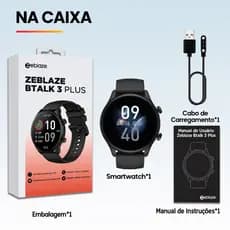 Smartwatch Zeblaze Btalk 3 Plus Relógio Inteligente Tela HD Bluetooth Acessível - Modelo unissex / Produto novo