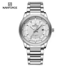 Relógio Masculino Naviforce Premium 2026 – Pulseira em Aço Inoxidável, Design Esportivo de Luxo