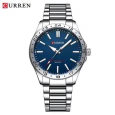 Relógio Curren 8452 100% Original | Pulseira Aço Inox, Vidro Hardlex (Alta Resistência), Á prova D'água 3ATM