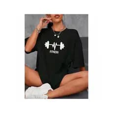 Camisa Tshirt Feminina Premium Algodão100% Passeio Casual Academia Treino Mulher Ginástica Fitness