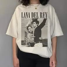Camisa Unissex Básica Estampa "Lana del rey Norman" Blusa 100% Algodão Tecido grosso Premium