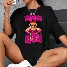 Camiseta de Academia 100% Algodão Treinando na força do ódio Tshirt Feminina Docinho Treino Lindinha