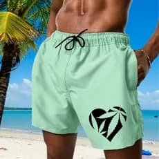 Short bermuda praia masculino floral mauricinho estampado tactel academia treino corrida passeio