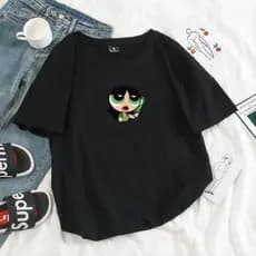 Camiseta Docinho Feminina Tshirt Meninas Super Poderosa Blusão Aesthetic 100% Algodão Envio Imediato