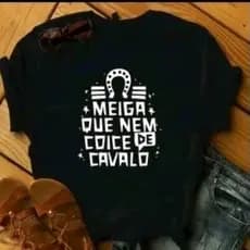 Camiseta 100% Algodão Premium Feminina Estampa Frase Engraçada Personalizada Promoção
