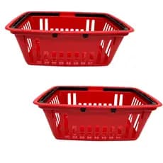 Kit 2 Cesta Cestinha Mercado Supermercado Reforçada