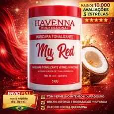 Mascara Matizadora Para Cabelos Vermelhos 1kg Vermelho Cereja