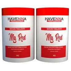 kit cabelo vermelho Mascara Matizadora Vermelha 2kg
