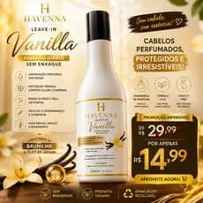 Leave In Vanilla 240ml Havenna Hidratante Capilar Sem Enxágue Premium