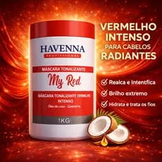 Mascara Matizadora para cabelos vermelho 1kg